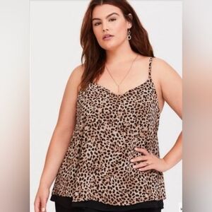 Torrid Sophie Double Swing Leopard Print Cami Top